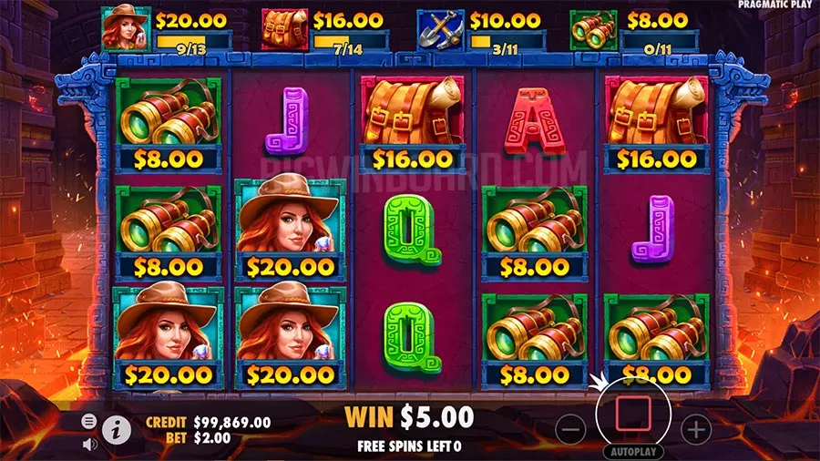 Jane Hunter and the mask of Montezuma slot