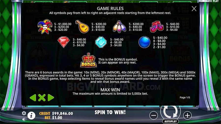 Joker's Jewels Cash slot