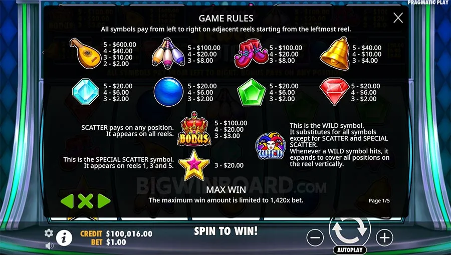 Joker's Jewels Wild slot