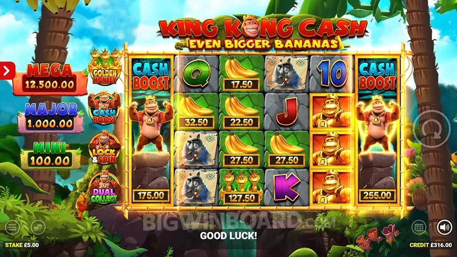 King Kong Cash Even Bigger Bananas slot