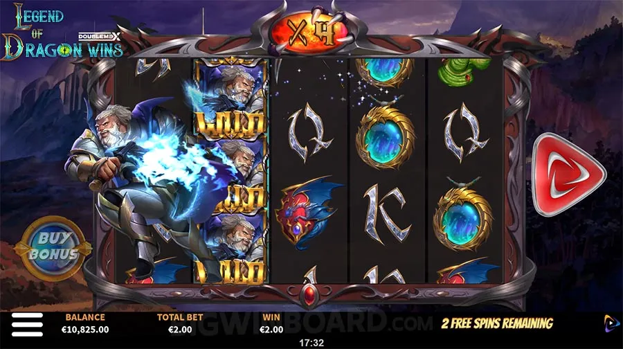 Legend of the Dragon Wins DoubleMax slot