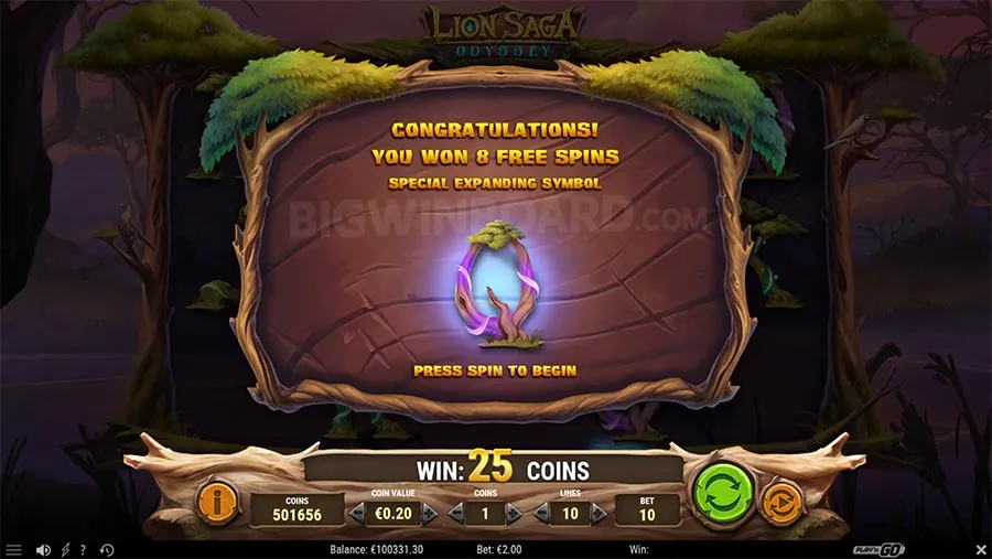 Lion Saga Odyssey slot