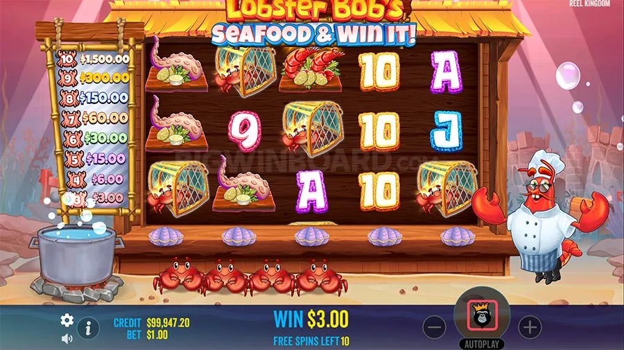Lobster Bob's Sea Food and Win It slot