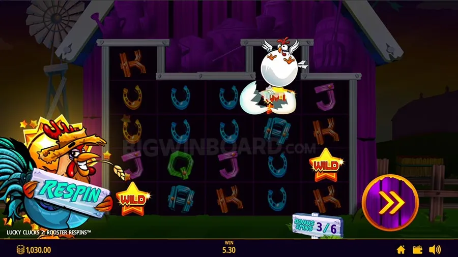 Lucky Clucks 2 Rooster Respins slot