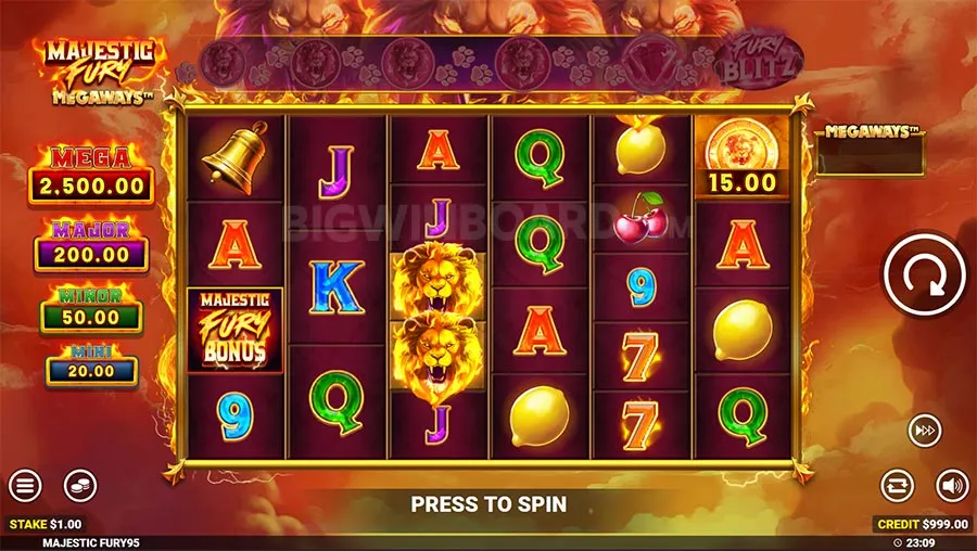 Majestic Fury Megaways slot