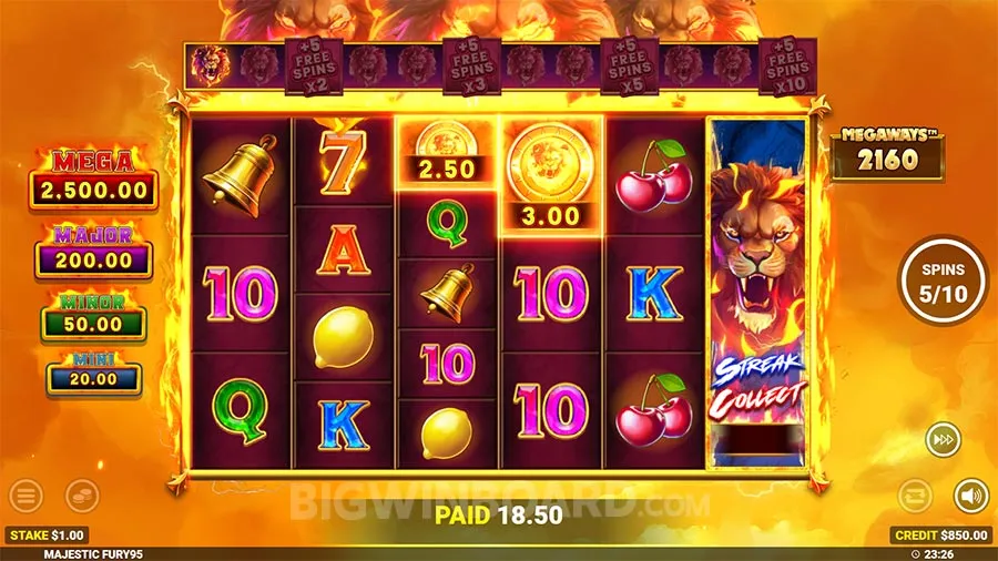 Majestic Fury Megaways slot