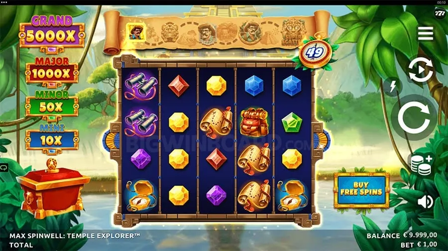 Max Spinwell Temple Explorer slot