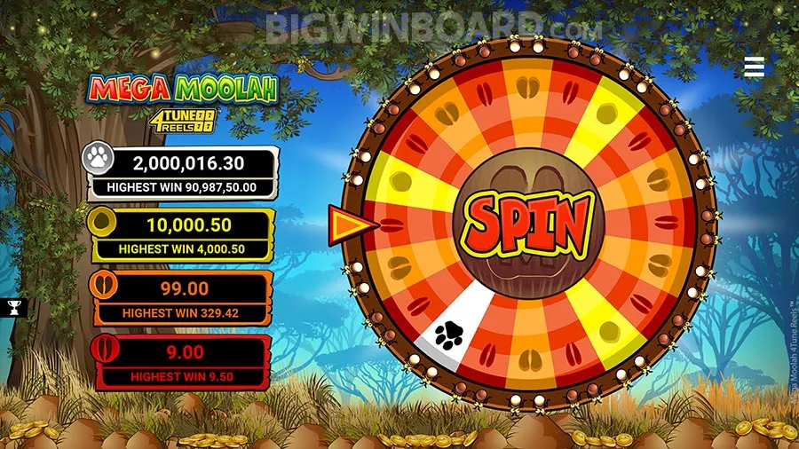 Mega Moolah 4Tune Reels slot