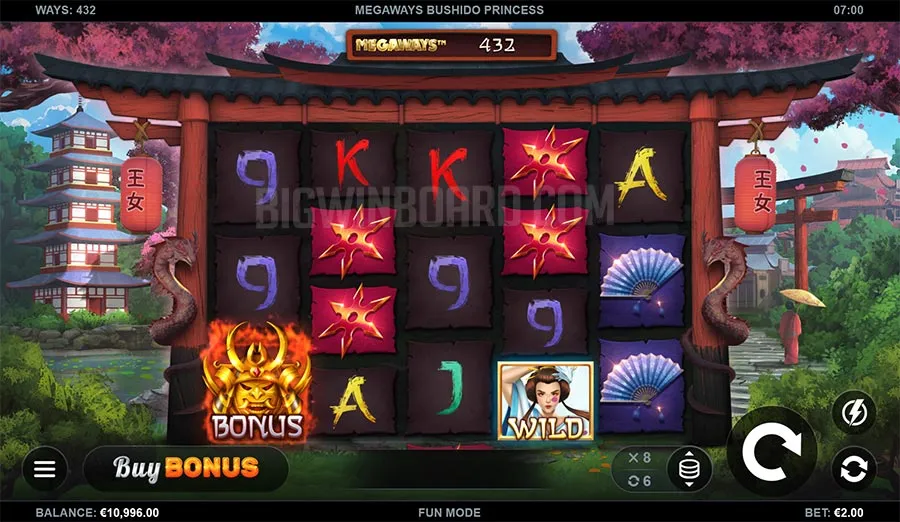Megaways Bushido Princess slot