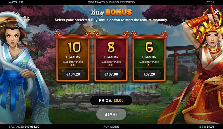 Megaways Bushido Princess slot