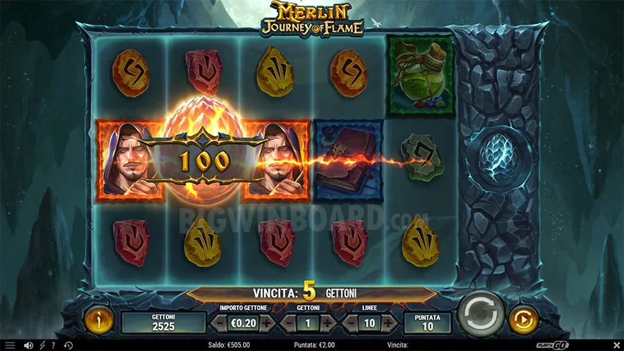 Merlin: Journey of Flame slot