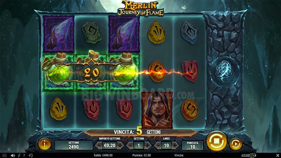 Merlin: Journey of Flame slot