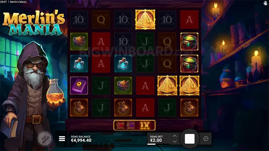 Merlin's Mania slot