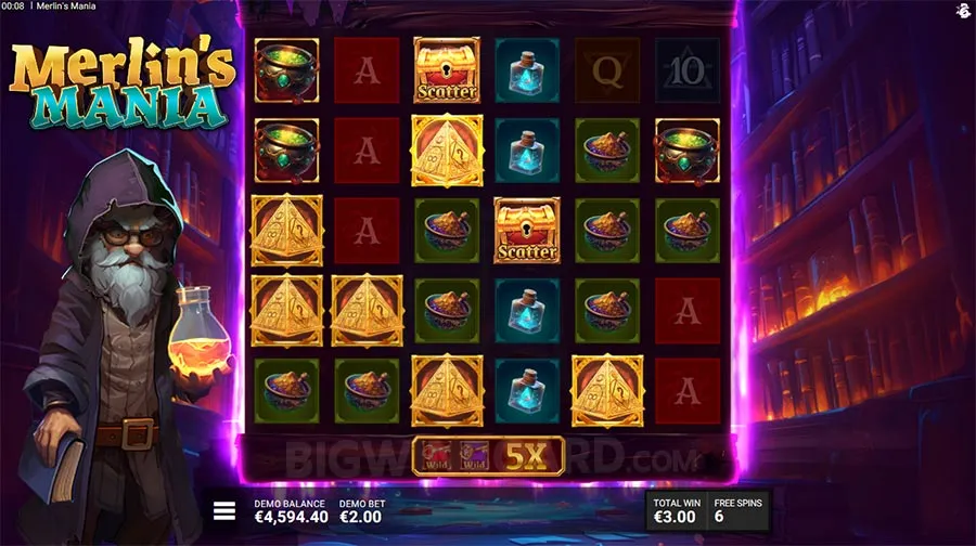 Merlin's Mania slot