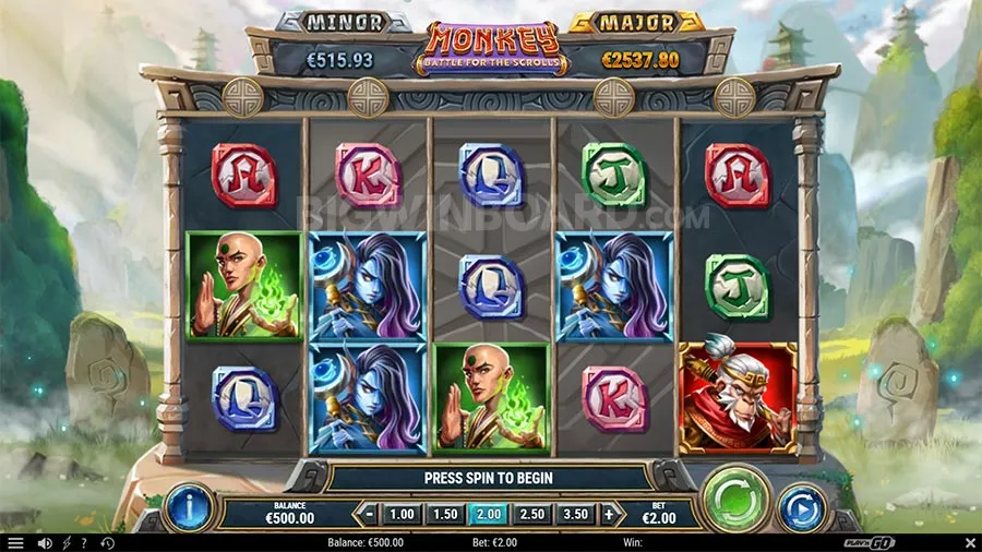 Monkey: Battle for the Scrolls slot