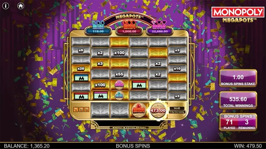 Monopoly Megapots slot