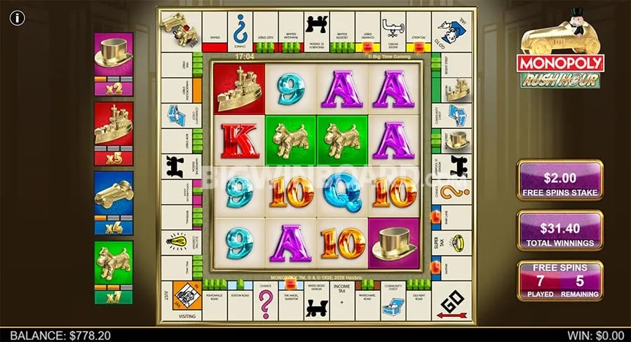 Monopoly Rush Hour slot