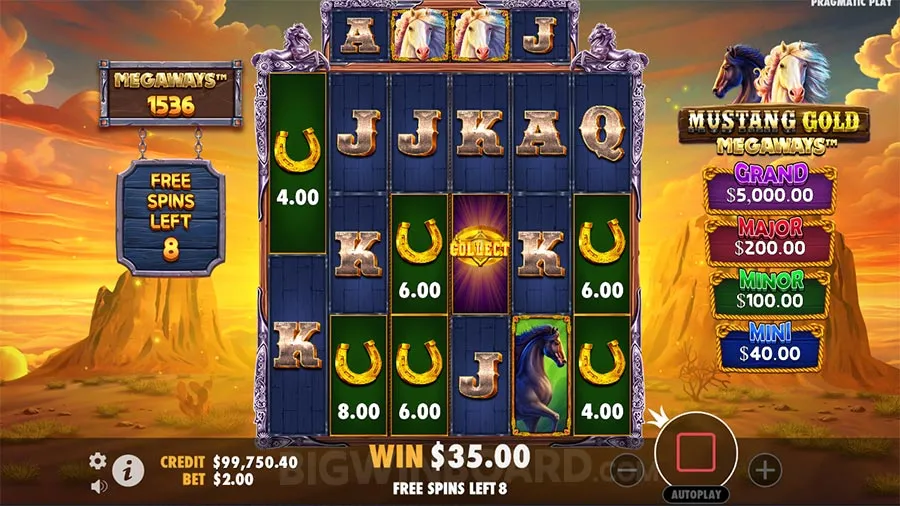 Mustang Gold Megaways slot