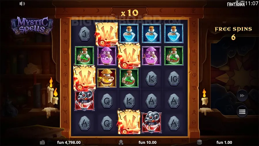 Mystic Spells slot - free spins