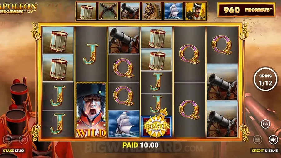 Napoleon Megaways slot