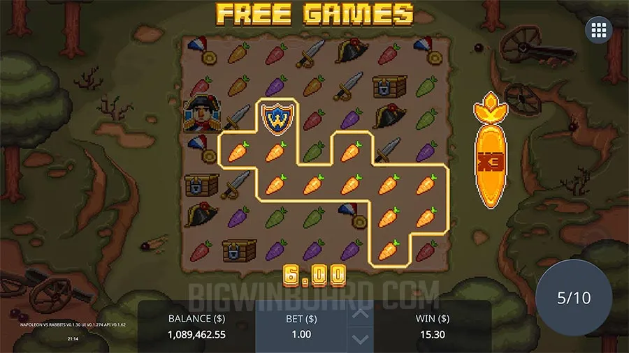 Napoleon vs Rabbits slot