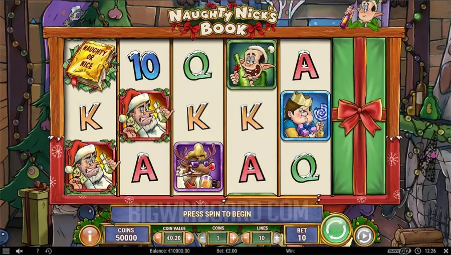 Naughty Nick's Book slot