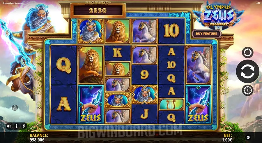Olympus Zeus Megaways slot