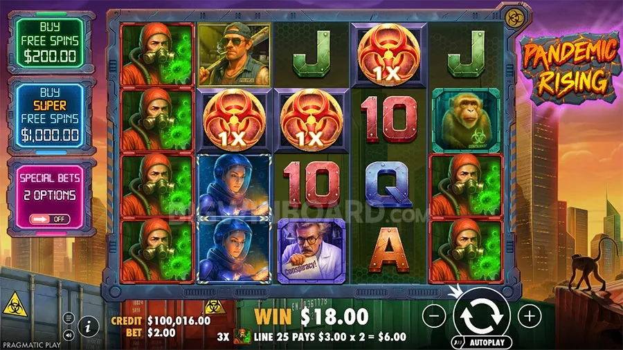 Pandemic Rising slot