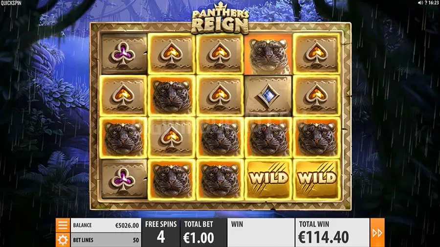 panther's reign slot