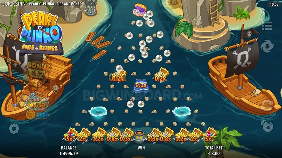 Pearl O' Plinko Fire & Bones slot