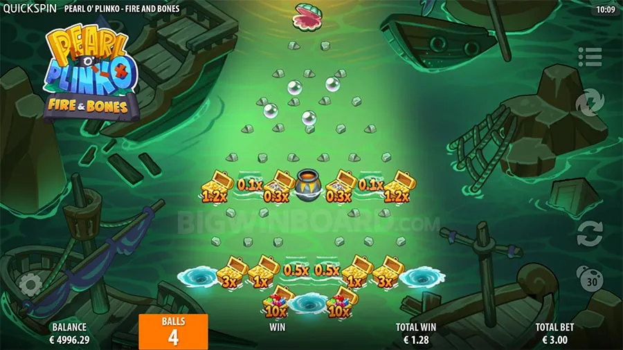 Pearl O' Plinko Fire & Bones slot