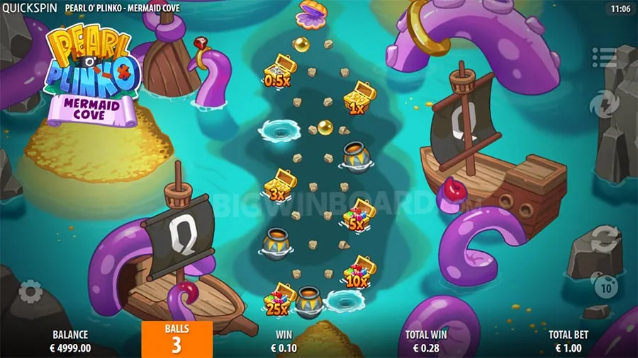 Pearl O Plinko Mermaid Cove slot