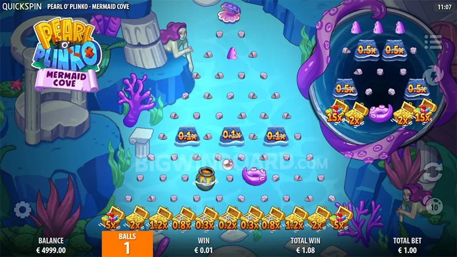 Pearl O Plinko Mermaid Cove slot