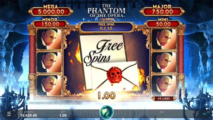 Phantom of the Opera Link & Win slot