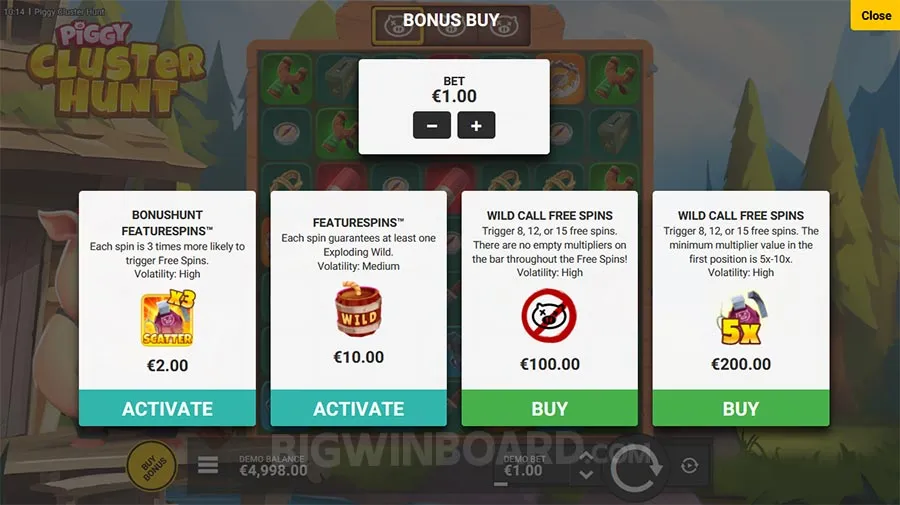 Piggy Cluster Hunt slot