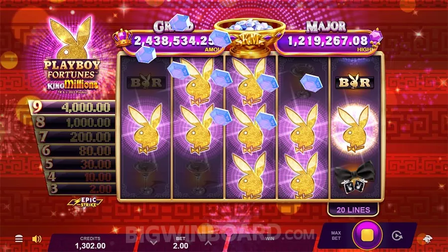 Playboy Fortunes King Millions slot