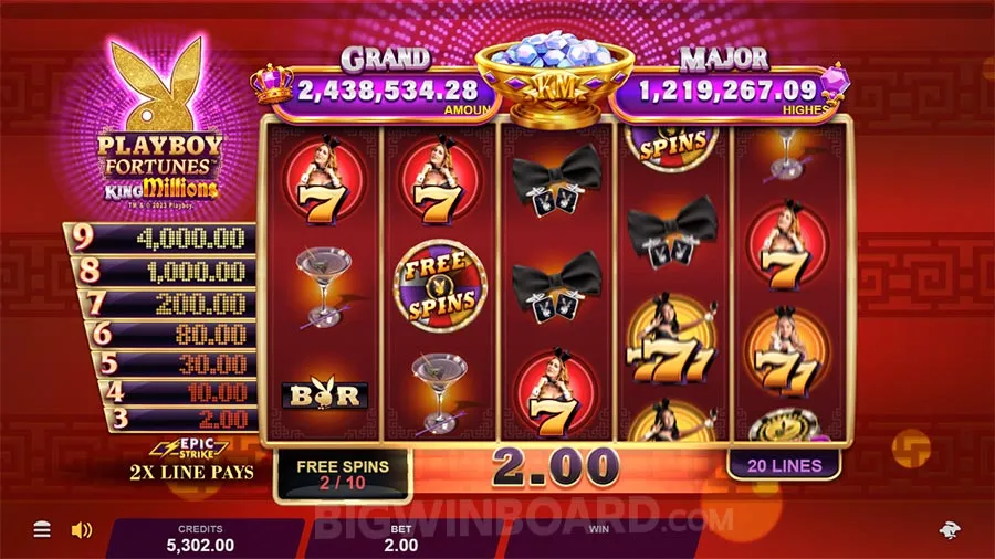 Playboy Fortunes King Millions slot