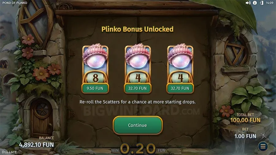 Pond of Plinko slot