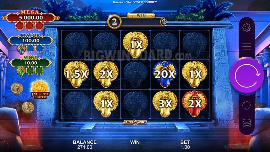 Queens of Ra POWER COMBO slot