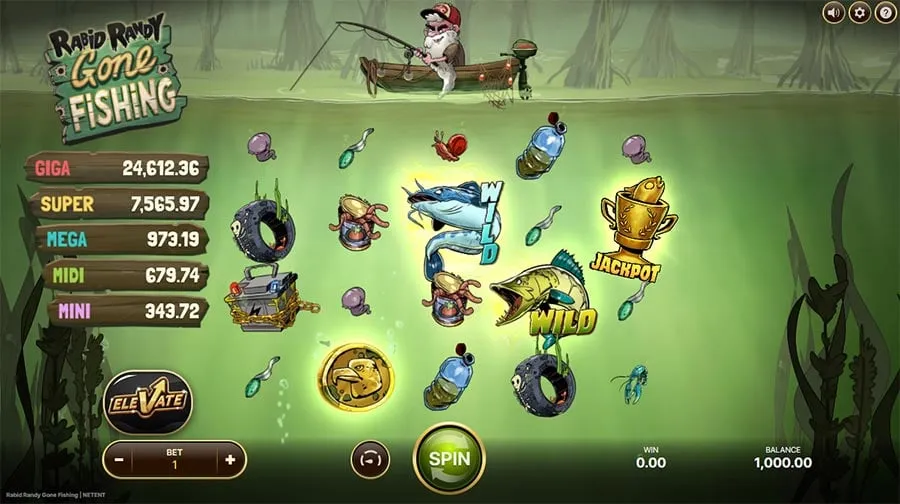 Rabid Randy Gone Fishing slot