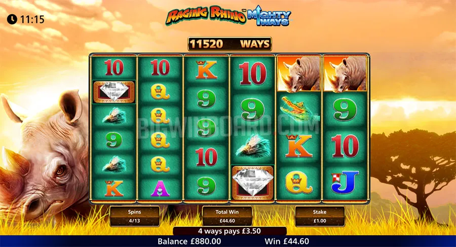 Raging Rhino Mighty Ways slot