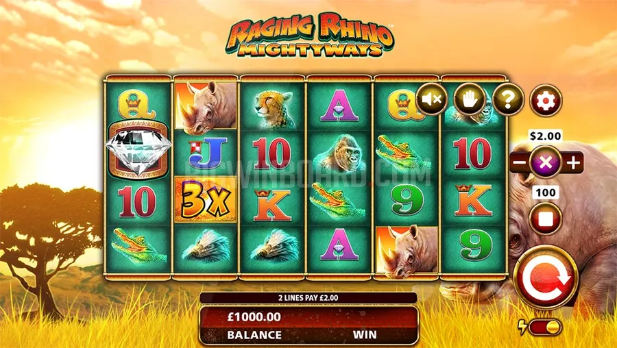 Raging Rhino MightyWays slot