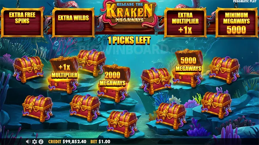 Release the Kraken Megaways slot