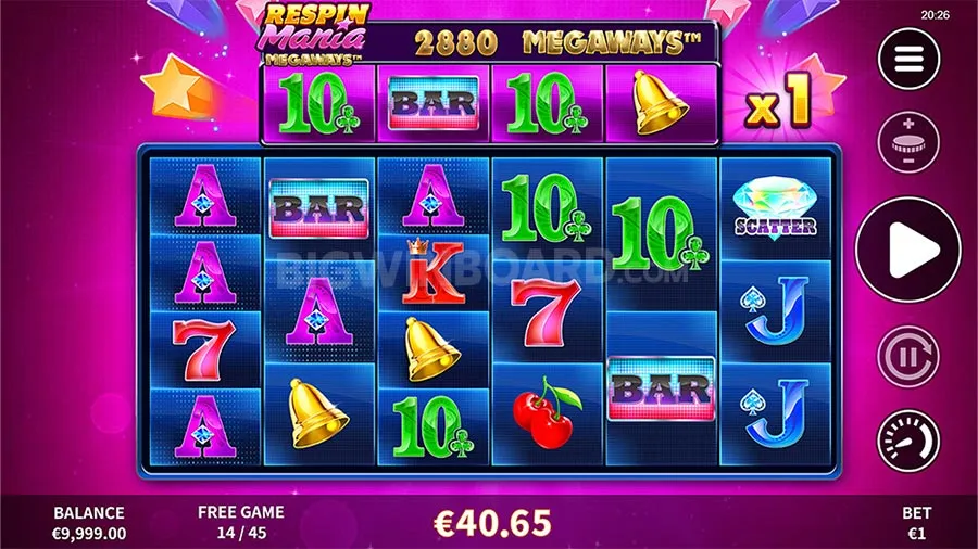 Respin Mania Megaways slot