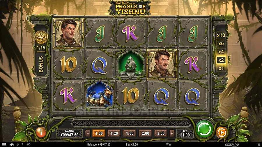 Rich Wilde and the Pearls of Vishnu slot