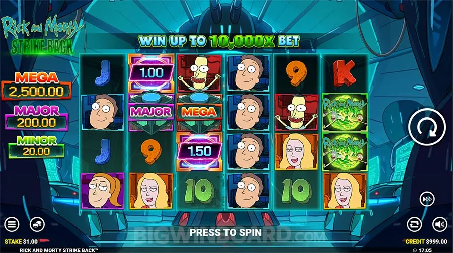 Rick And Morty Strike Back slot