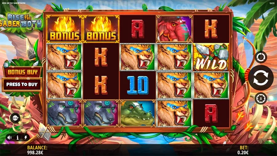 Rise of the Sabertooth slot