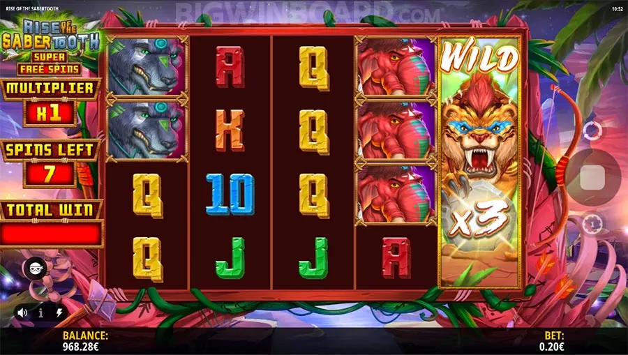 Rise of the Sabertooth slot