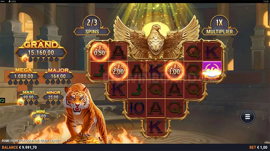 Rome Fight for Gold the Tiger's Rage slot