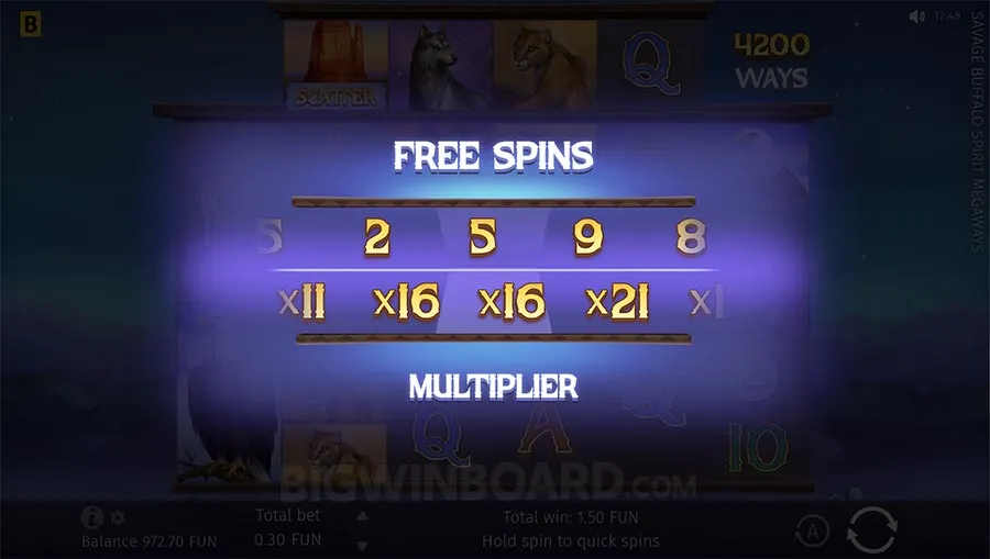 Savage Buffalo Spirit Megaways slot